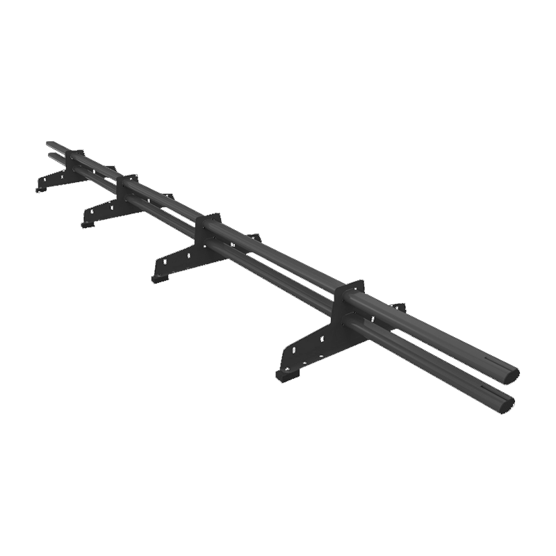 Снегозадержатель трубчатый D-Bork RAL7024 40x20 мм сечение овальное 3000 мм, комплект