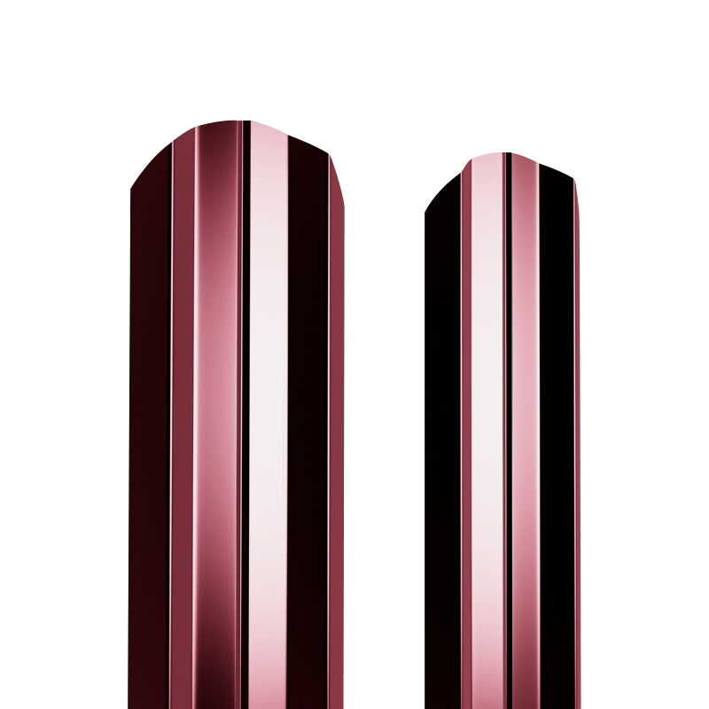 Штакетник металлический 100 мм М-образный 1000 мм фигурный PE 0,4 мм RAL3005