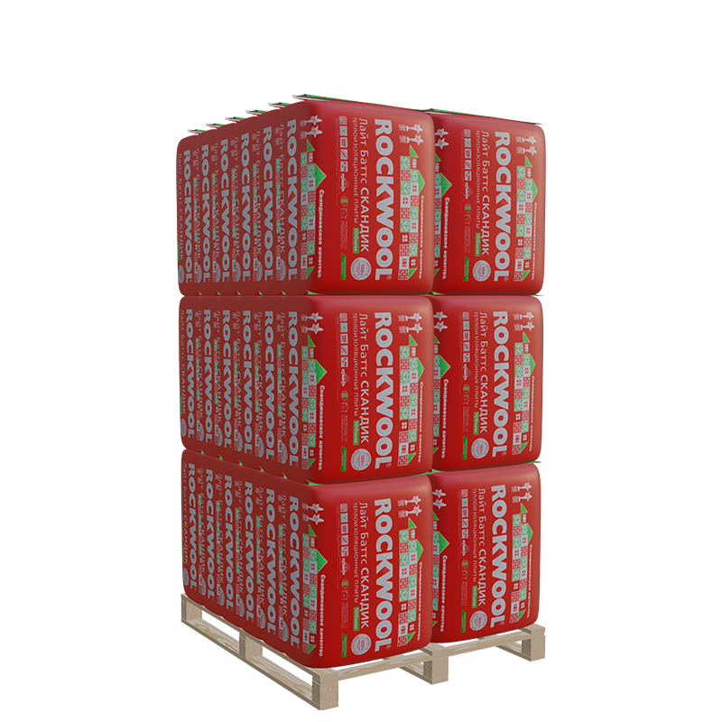 Лот Rockwool Лайт Баттс Скандик плита 800x600 100 мм 36 уп.