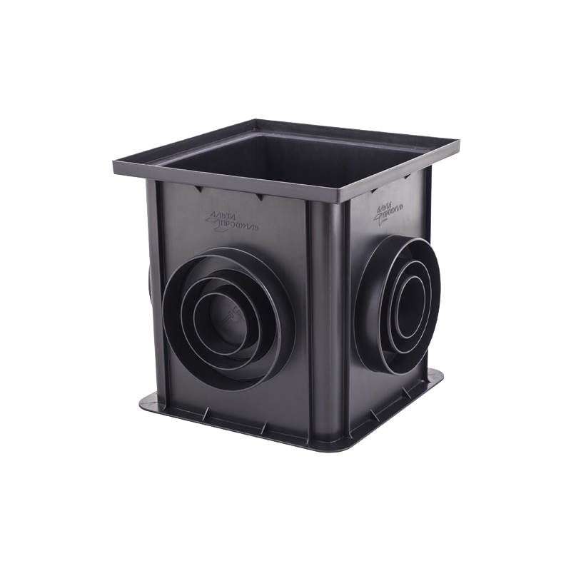 Дождеприемник пластиковый 312x312 мм H300 Альта-Профиль Черный